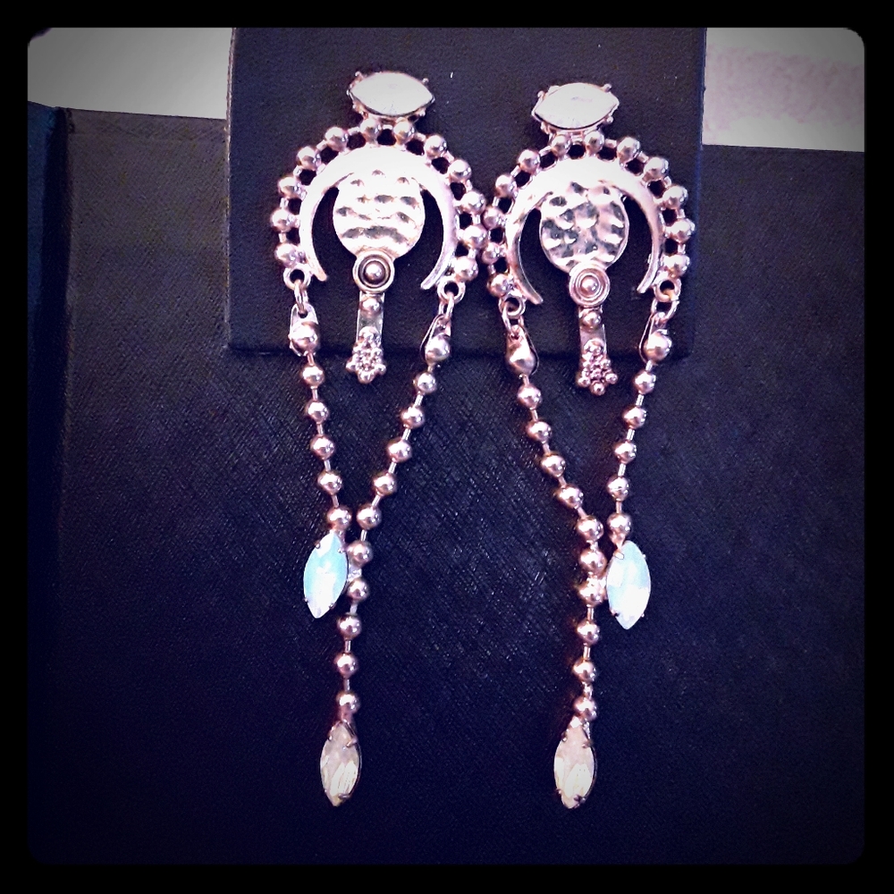 Free People Ball Chain Bolo Earrings
